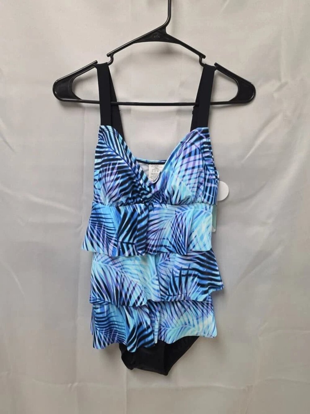 Ladies Swim Solutions Blue One Piece Size 8 ORG $102 NWT (RackD4) - Picture 1 of 5